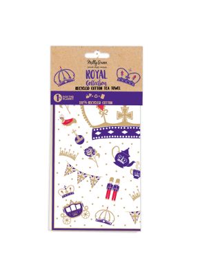 Royal Tea Towel - 100% recycled cotton (TRADE PACK SIZE 12)