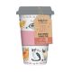 Eco-friendly bamboo travel mug in the Curious Cats range