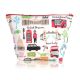 London Adventures Cosmetic Bag - 100% Recycled Cotton (TRADE PACK SIZE 6)