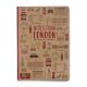 London Adventures Notebook A5 Softbound - Recycled Kraft Paper (TRADE PACK SIZE 12)